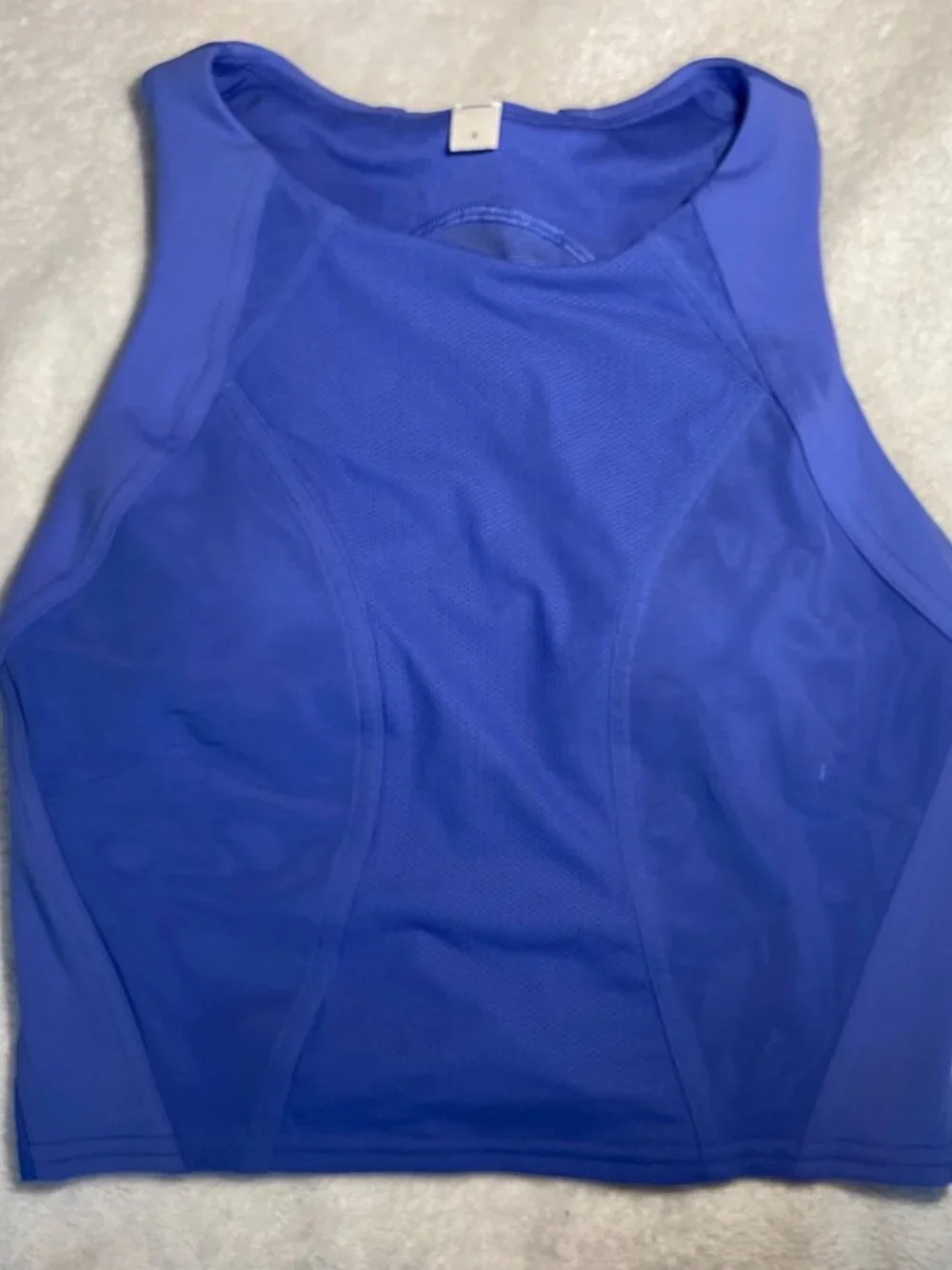 Lululemon Mesh Panelled Training Shelf Tank Top Wild Indigo